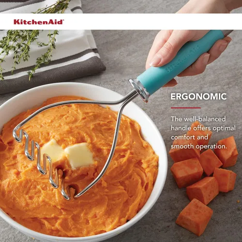 Vista 12 de KitchenAid Gourmet Machacador de Alambre de Acero Inoxidable, 10.24 Pulgadas, Azul Aguamarina