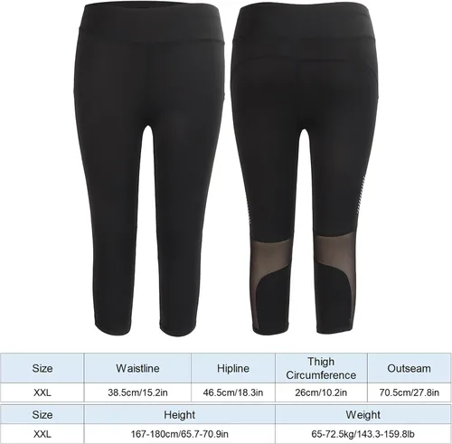 Vista 9 de Leggings deportivos, leggings con control de abdomen, pantalones de yoga para mujer, pantalones de yoga de cintura alta, pantalones de yoga