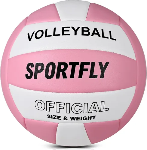 Vista 4 de Official Size 5 Volleyball, Soft Indoor Outdoor Volleyball for Game Gym Training Beach Play, 2 Pcs Per Pack with Pump Kit