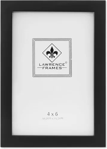 Vista 104 de Lawrence Frames Marco de fotos de madera negra, colección Gallery, 2 x 3 pulgadas, negro