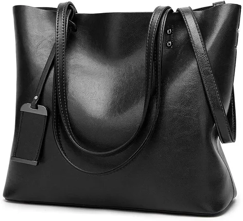 Vista 12 de ALARION Bolsos de mano con asa superior para mujer, bolso de hombro, bolso mensajero, bolso tote, cartera 1-abrown