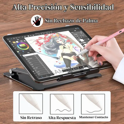 Vista 6 de Estilists - Bolígrafos para pantallas táctiles, bolígrafos magnéticos activos recargables, lápiz capacitivo universal para tableta, lápiz