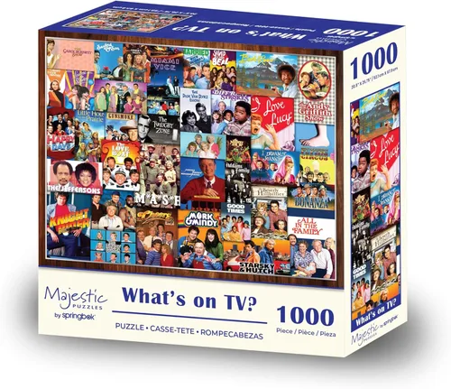 Vista 2 de Majestic Value Brand - Rompecabezas de 1000 piezas con clásicos de televisión a lo largo de los años