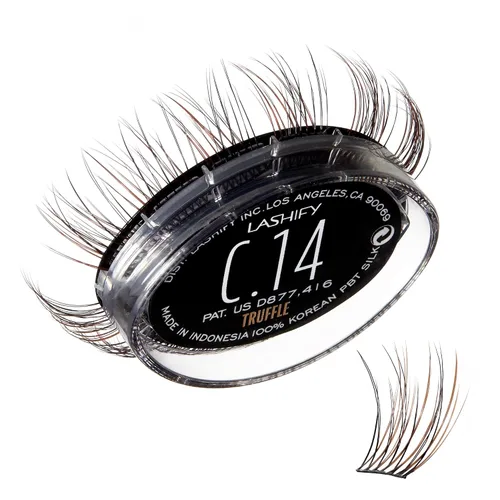 Vista 28 de Lashify Curl - Extensiones de pestañas Gossamer DIY de 0.394 pulgadas, color negro, pestañas postizas fáciles para un aspecto natural