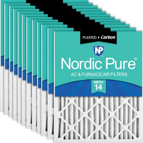 Vista 26 de Nordic Pure Filtros de aire MERV 7 plisados de 14 x 20 x 2 (13 1/2 x 19 1/2 x 1 3/4), paquete de 3 filtros de aire plisados MERV 7