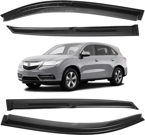Vista 152 de Viseras para ventanas para Mazda 3 Sedán 4 puertas 2004 2005 2006 2007 2008 2009 estilo JDM Mugen, deflector de viento, protector solar y de lluvia