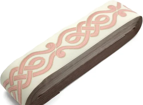 Vista 37 de Muestra 0.27 yardas 2.7 "cinta de jacquard de ajuste de cortinas en espiral para sus cortinas cortinas cortinas bandas cinta de ajuste V1 142 Beige