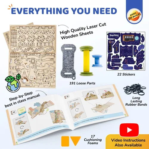 Vista 5 de Smartivity Juguete mecánico robótico STEM de mano para niños de 8 a 14 años