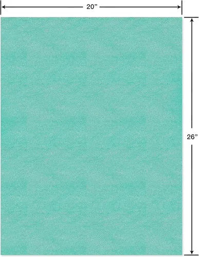 Vista 3 de Papyrus 8 hojas de papel de seda verde azulado para regalos, decoraciones, manualidades, bricolaje y más