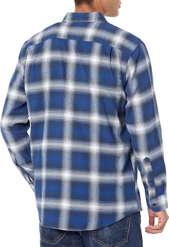 Vista 3 de Tienda Essentials Camisa de franela de manga larga para hombre (disponible en tallas grandes y altas)