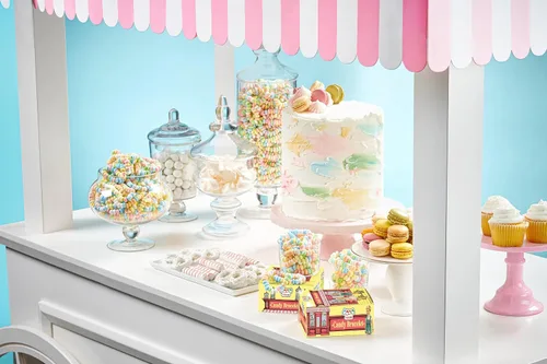 Vista 5 de 24 pulseras de dulces envueltas individualmente, recuerdos de fiesta de dulces pastel a granel