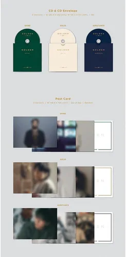 Vista 4 de BTS JUNGKOOK GOLDEN 1er álbum en solitario (SHINE)
