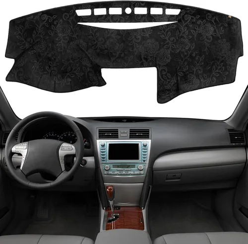 Vista 19 de Alfombrilla Cobertora para Salpicadero Compatible con Toyota Sienna 2010-2004 (Sin Modelos HUD), Alfombrilla Antirreflejos para Salpicadero
