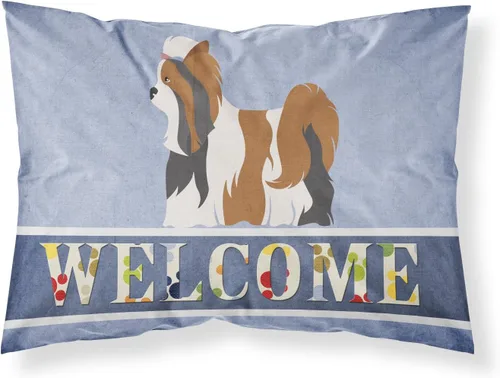 Vista 34 de Caroline's Treasures BB8334PILLOWCASE AIDI Atlas Mountain Dog - Funda de almohada estándar, color azul, ligera, súper suave, de fácil cuidado
