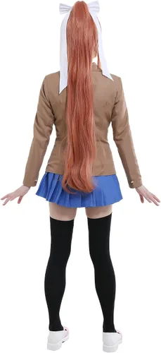 Vista 4 de miccostumes Uniforme escolar de anime para mujer, disfraz de cosplay