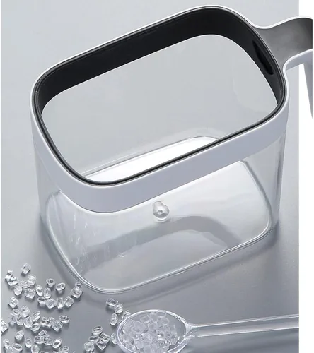 Vista 6 de Tarro de condimentos, contenedor de almacenamiento de condimentos, juego combinado de recipientes transparentes para condimentos, macetas