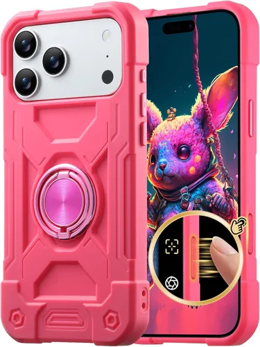 Vista 53 de Dteck Funda para iPhone 16 de 6.1 pulgadas 2024, funda de piel sintética con cierre de botón magnético, ranuras para tarjetas de crédito, función