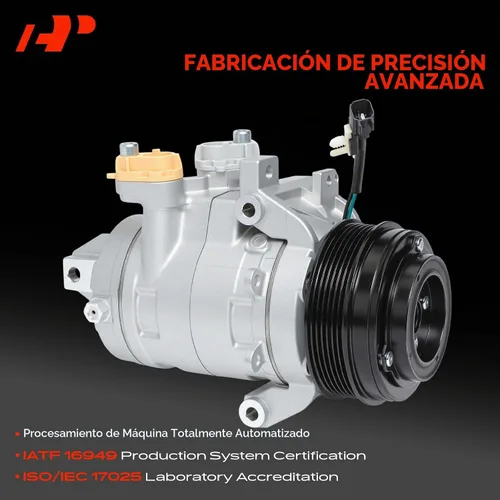 Vista 3 de Compresor de aire acondicionado A-Premium con embrague