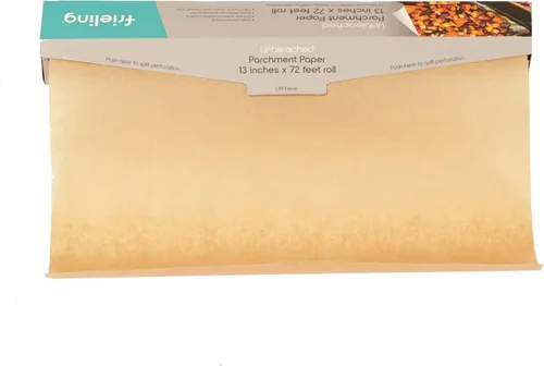 Vista 10 de Frieling Papel pergamino sin blanquear, revestimiento de silicona antiadherente reutilizable de doble cara, tamaño de hojas para congelar/hornear