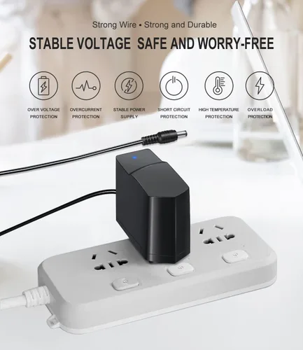Vista 2 de Fuente de alimentación de adaptador de CA de 12 V 2 A compatible con el router inalámbrico Comcast Xfinity Belkin Netgear TP-Link Archer, compatible