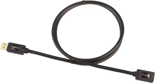 Vista 4 de Amazon Basics Paquete de 2 cables de extensión USB 3.0, transferencia rápida de datos de 4.8 Gbps, USB-A macho a hembra, conectores chapados en oro