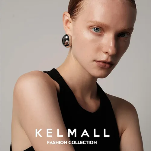 Vista 4 de KELMALL Aretes de aro gruesos de oro para mujer, aros abiertos gruesos de gran tamaño, ligeros, poste de plata de ley 925