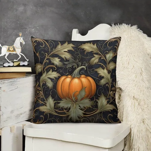 Vista 17 de Almohadas de sofá para sala de estar, 12 x 12 pulgadas, coloridas hojas de otoño y otoño, funda de cojín para sofá, decoración moderna, otoño