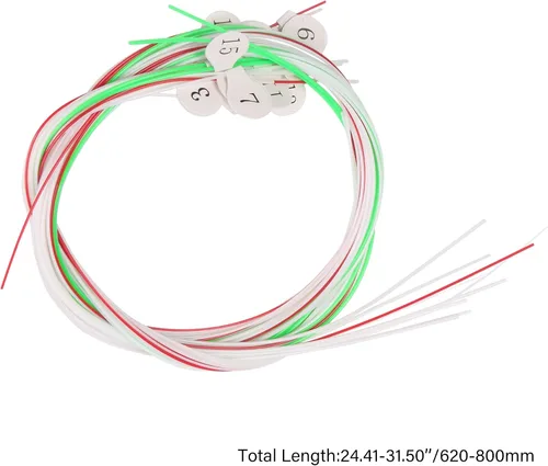 Vista 6 de Lovermusic Juego de 16 cuerdas multicolor para accesorios de piano (nailon 16 cuerdas)