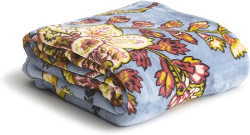 Vista 67 de Vera Bradley Manta de forro polar para mujer, manta de felpa suave para sofá, dormitorio y decoración del hogar