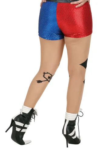 Vista 2 de Mallas de Disfraz de Harley Quinn Escuadrón Suicida DC Comics Multicolor