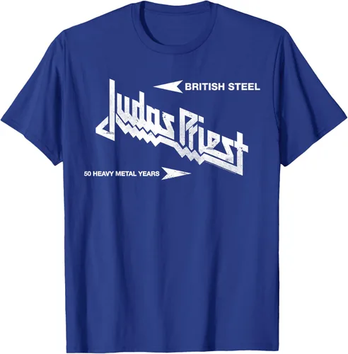 Vista 13 de Judas Priest Camiseta British Steel Negro
