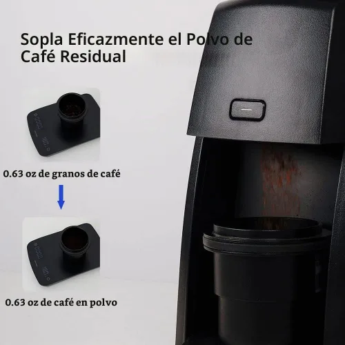 Vista 4 de Tolva de dosis única compatible con amoladora Baratza Encore, color negro