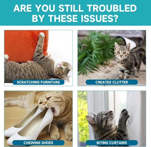 Vista 3 de Woyamay Spray disuasorio para gatos, disuasorio de arañazos para muebles, repelente de gatos para mantener alejados a los gatos, aerosol repelente