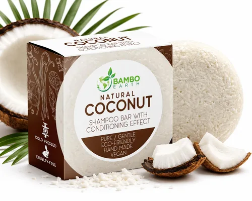Vista 3 de Jabón para el cabello con efecto barra de champú sólido y acondicionador, barras de champú 100% orgánicas para cabello con todos los aceites