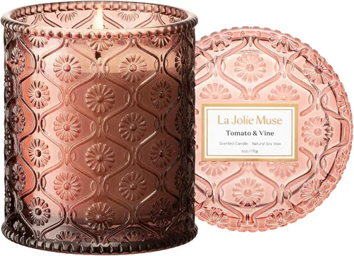 Vista 7 de LA JOLIE MUSE - Velas perfumadas de lino y algodón para el hogar, cera de soja, 40 horas Luxury Jar Candle, Clean Non Toxic, Gift for Women & Men