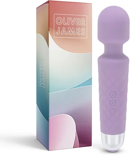 Vista 18 de Oliver James Vibrador de Varita para Mujeres - Vibrador Dildo de Juguete para Adultos Silencioso con 20 Patrones y 8 Velocidades Batería de 6