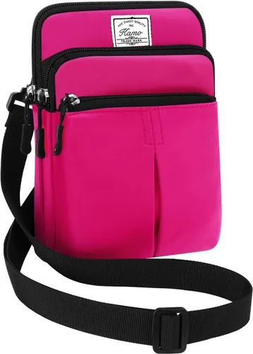 Vista 15 de Kamo Bolso Multifuncional para Teléfono de Un Solo Hombro, Bolso de Cintura para Teléfono, Bolso Diagonal Cruzado, Estuche para Teléfono Inteligente