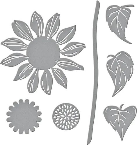 Vista 4 de Spellbinders Troqueles grabados con serenata de girasol S3-494