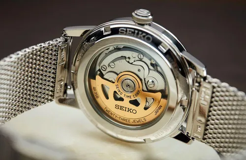 Vista 5 de SEIKO Reloj automático (modelo SRPF39J1), plateado, Pulsera