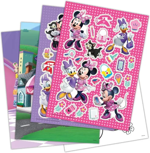Vista 2 de Disney Minnie Mouse Create-A-Scene - Libro de actividades con pegatinas Bendon 45679