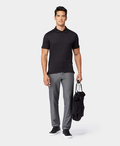 Vista 2 de 32 DEGREES Polo clásico Cool para hombre, ajuste delgado, absorbe la humedad, elástico en 4 direcciones, golf y tenis