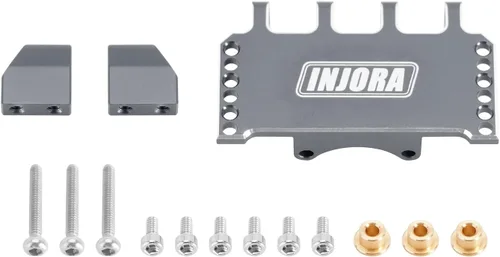 Vista 2 de INJORA Servo ajustable de aluminio CNC para Axial SCX24 1/24 RC Crawler Upgrade(gris)