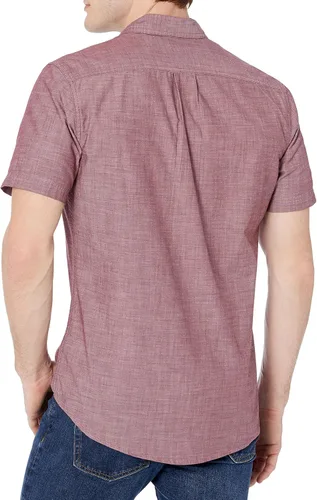 Vista 2 de Tienda Essentials Camisa Chambray de manga corta para hombre