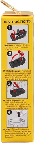 Vista 5 de Trampas para ratones Victor M140-3B de muerte rápida para interiores para el hogar - 3 trampas para ratones reutilizables