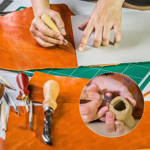 Vista 7 de uxcell Cuchillo de tallado de madera, cinceles, acero de alta velocidad de 0.157 pulgadas (0.283 in) para escultura plana grande para manualidades