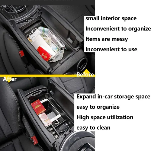 Vista 3 de Organizador de consola para Mercedes C/GLC W205/W253 2015-2022