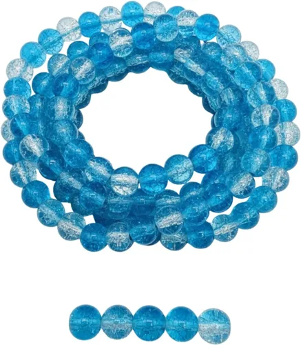 Vista 23 de DandS ltd Cuentas de cristal agrietadas para la fabricación de joyas, champán, pulseras vibrantes de bricolaje, collares, aretes, suministros