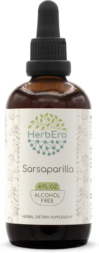 Vista 6 de Sarsaparilla B60 - Extracto de hierbas sin alcohol, gotas líquidas concentradas, zarzaparrilla natural (Hemidesmus indicus) raíz seca