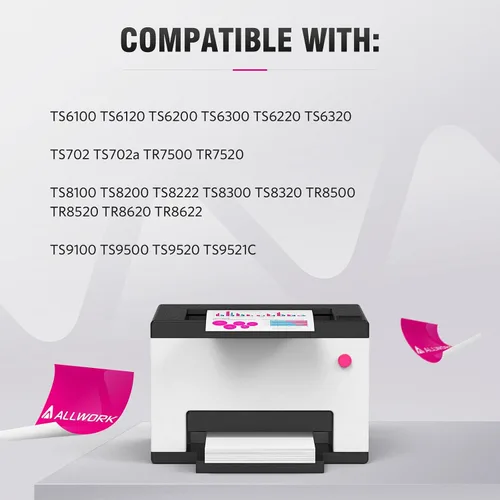 Vista 2 de ALLWORK CLI-281XXL Compatible con cartuchos de tinta Canon 281 TR8620a CLI-281XXL CLI-281 XXL para usar con TR8620 TS7520 TS9520 TS9521C TR8520