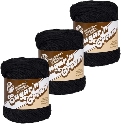 Vista 2 de Paquete de 3 hilos 100% de algodón, tamaño 4 de peso medio, perfectos para manualidades, ropa, accesorios y mucho más